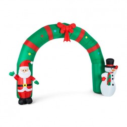 Надувна декорація вхідна різдвяна арка OneConcept Merry Welcome (10029233)