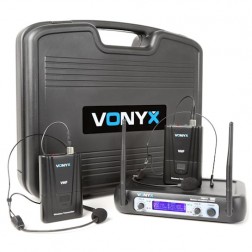 Мікрофони безпровідні з радіобазою Vonyx WM512H (179.220)
