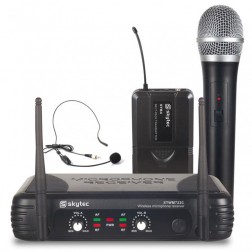 Мікрофони безпровідні з радіобазою Skytec STWM722C